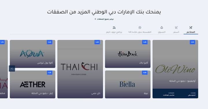 Emirates NBD — Card grid