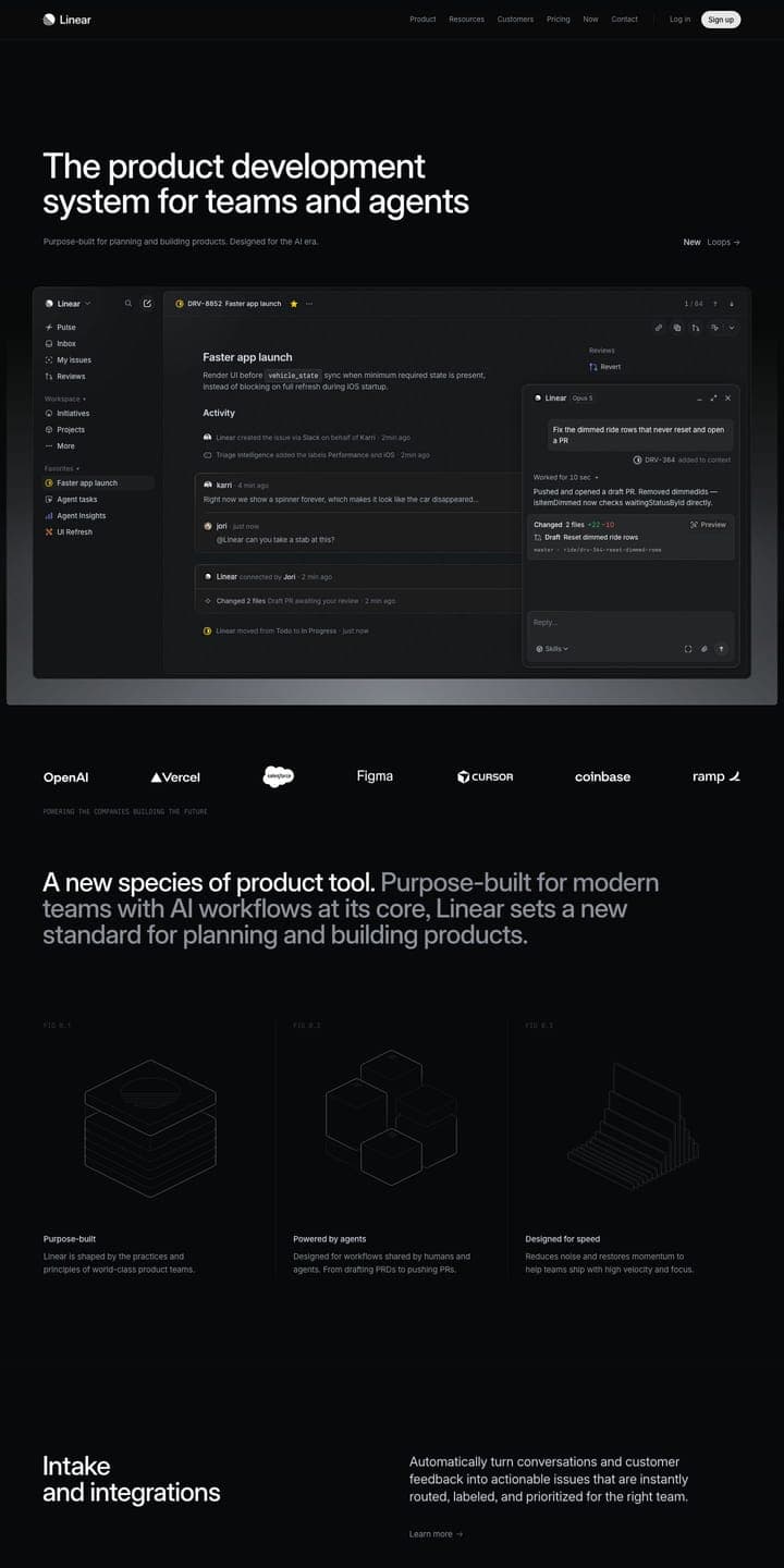 Linear — Homepage
