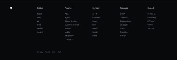 Linear — Footer
