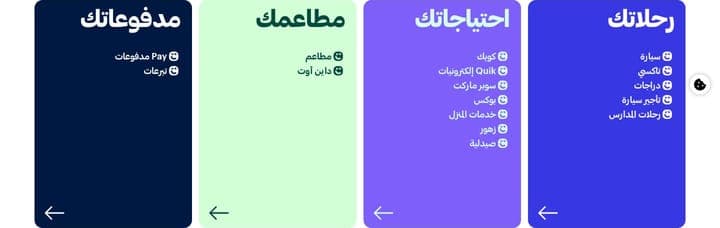 Careem — Card grid